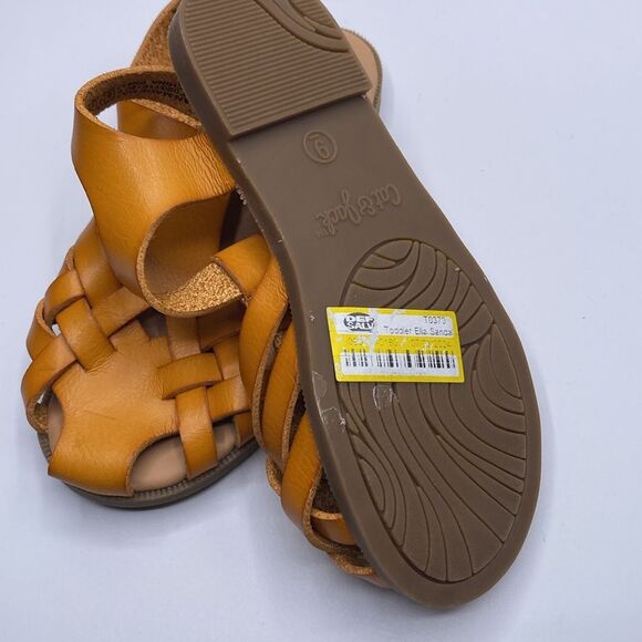 Toddler Girls Cat & Jack Ella Ankle Strap Cognac Sandal - Picture 5 of 6